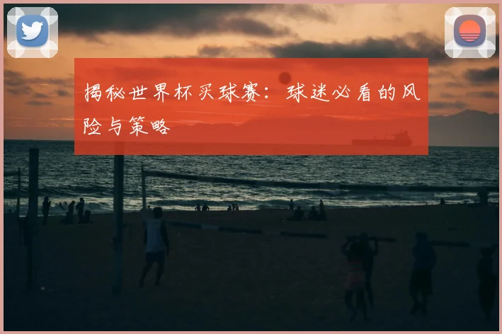 揭秘世界杯买球赛:球迷必看的风险与策略