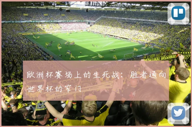 欧洲杯赛场上的生死战：胜者通向世界杯的窄门